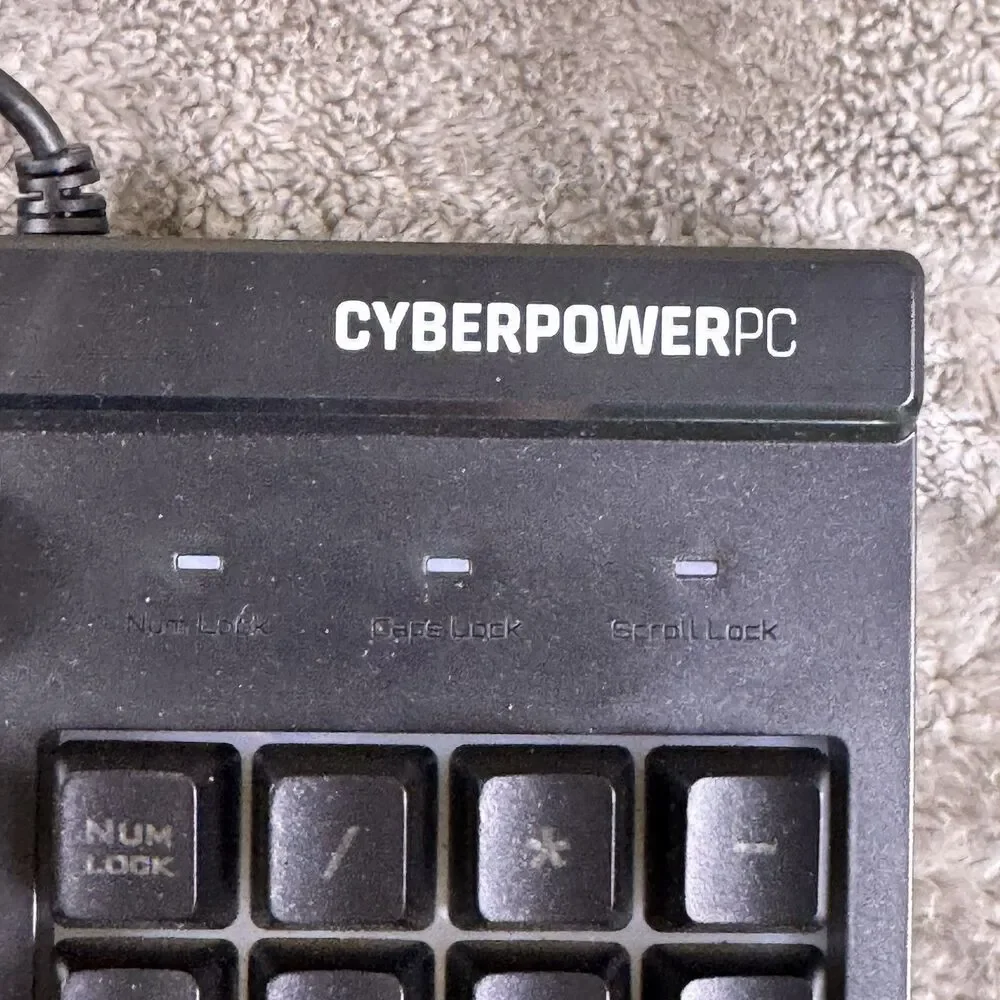 CyberPowerPC NOHI 02 RGB USB Gaming Keyboard Wired 104 Key Full Size Membrane